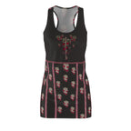 Floral Dress — Black & Red