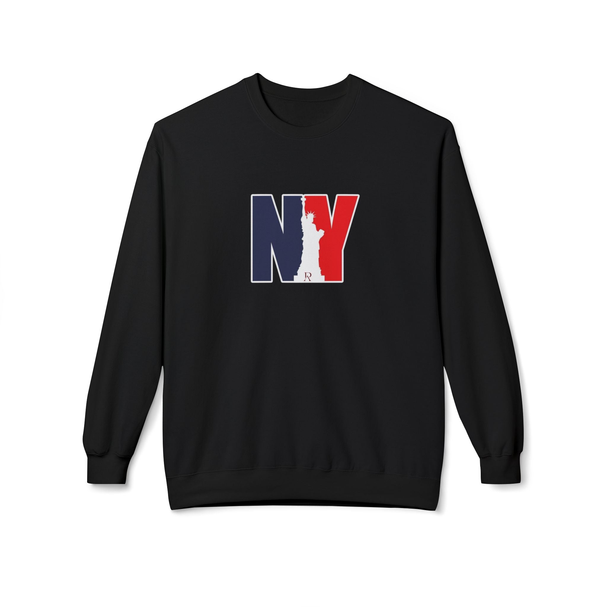 NY Statue of Liberty Silhouette Sweatshirt | New York Flag Colours