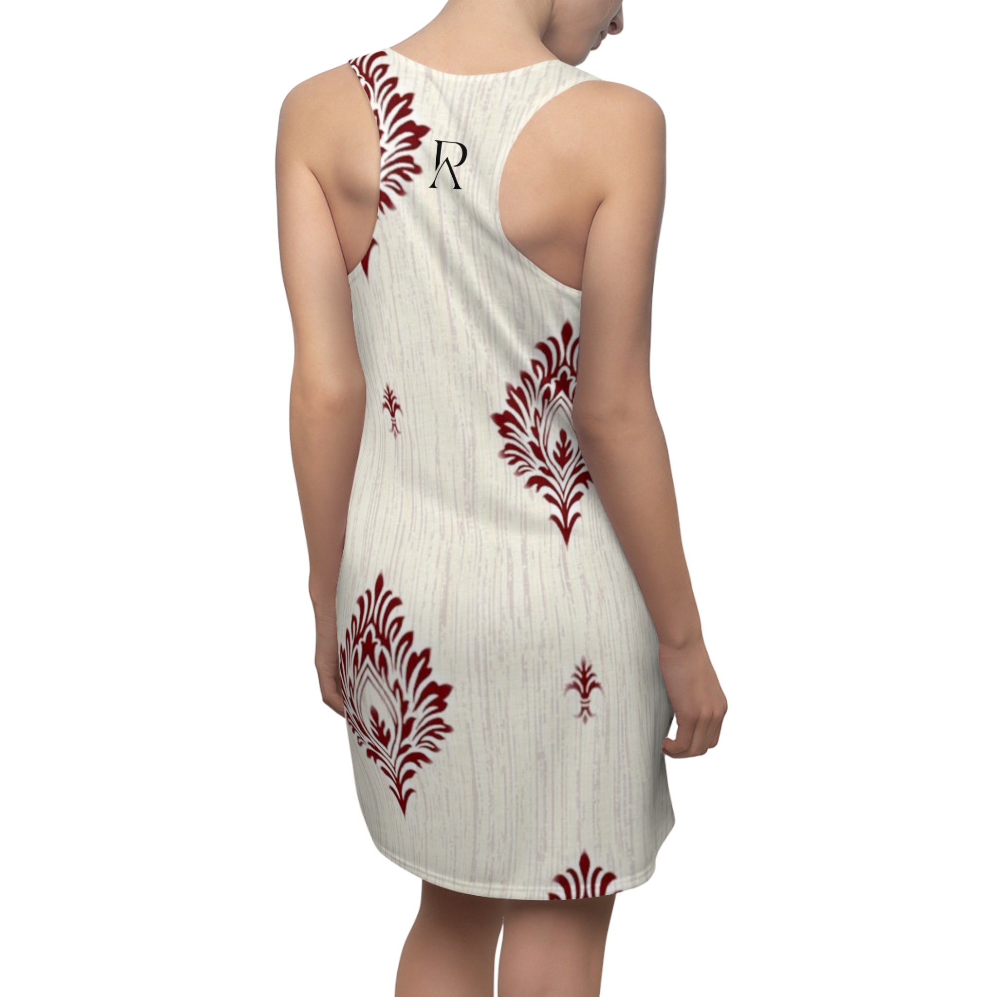 Damask Dress – Vintage Red Floral