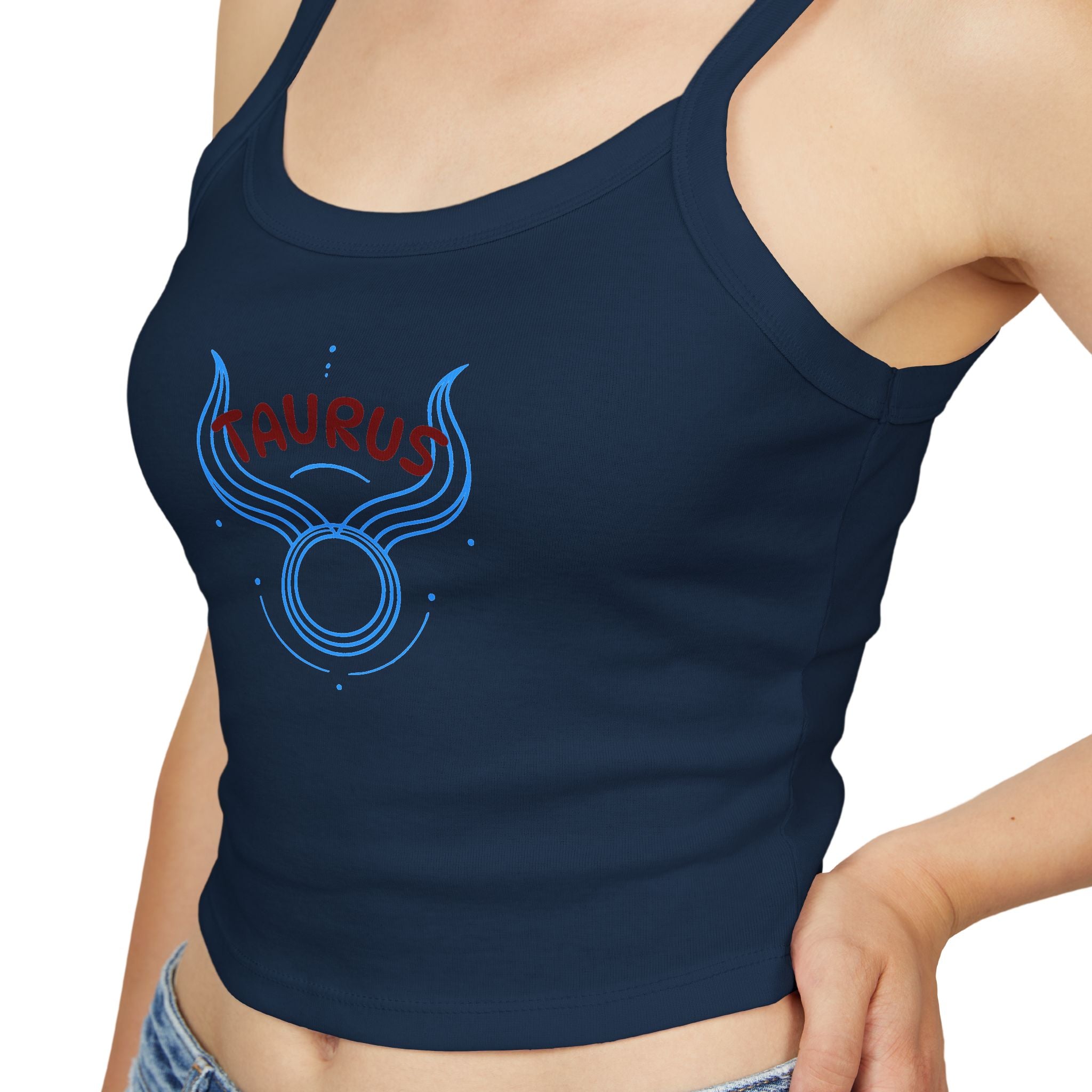 Taurus Zodiac Crop Tank Top