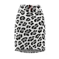 Black & White Leopard Pencil Skirt