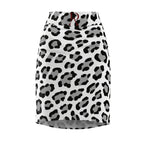 Black & White Leopard Pencil Skirt
