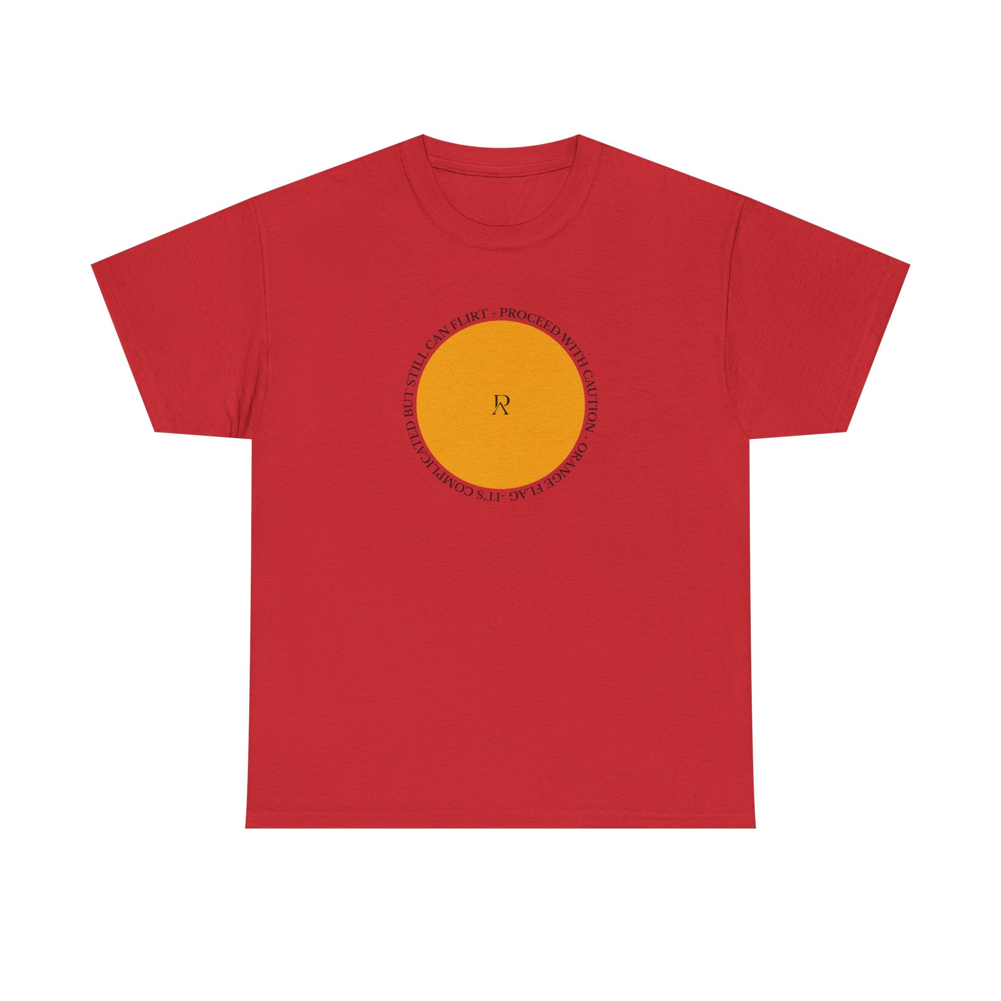 Orange Complicated But Can Flirt Tee / Tshirt | Status Pyrau