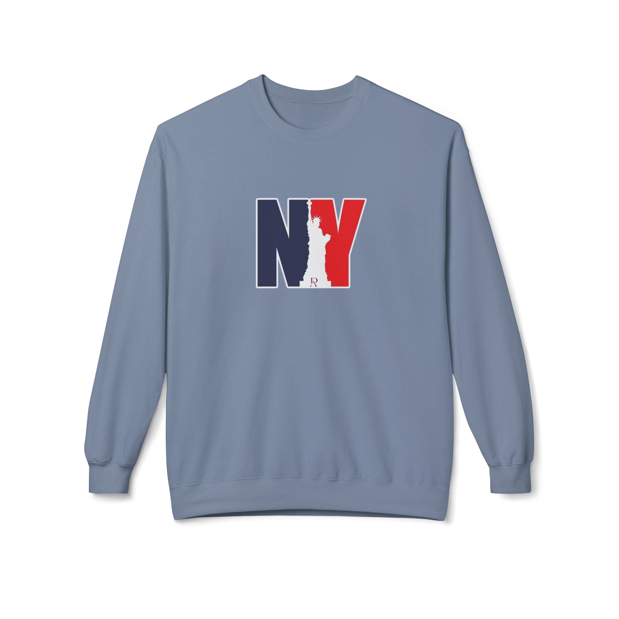 NY Statue of Liberty Silhouette Sweatshirt | New York Flag Colours