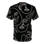 Line Art Faces Tee