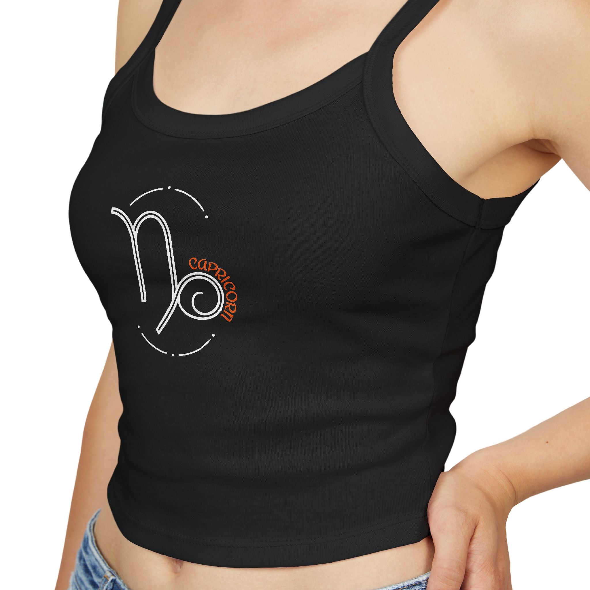 Capricorn Zodiac Crop Tank Top