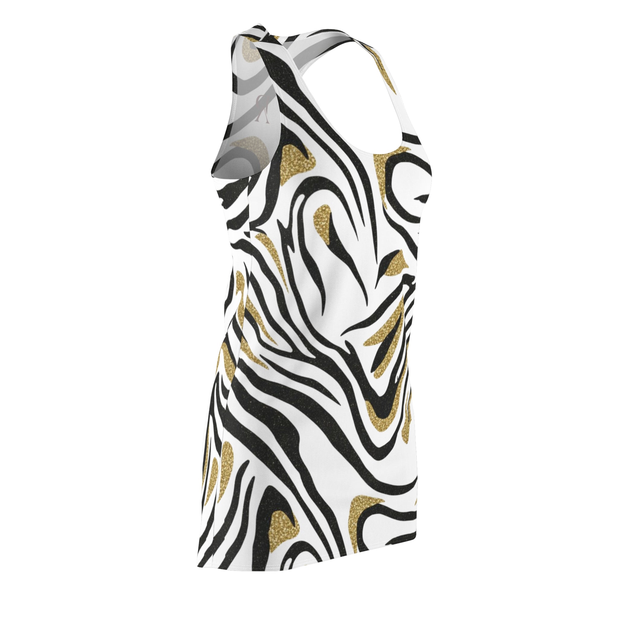 Gold & Black Marble Dress