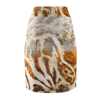 Tiger Fur Pencil Skirt — Bold Animal