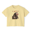 Retro Cat Portrait Boxy Tee