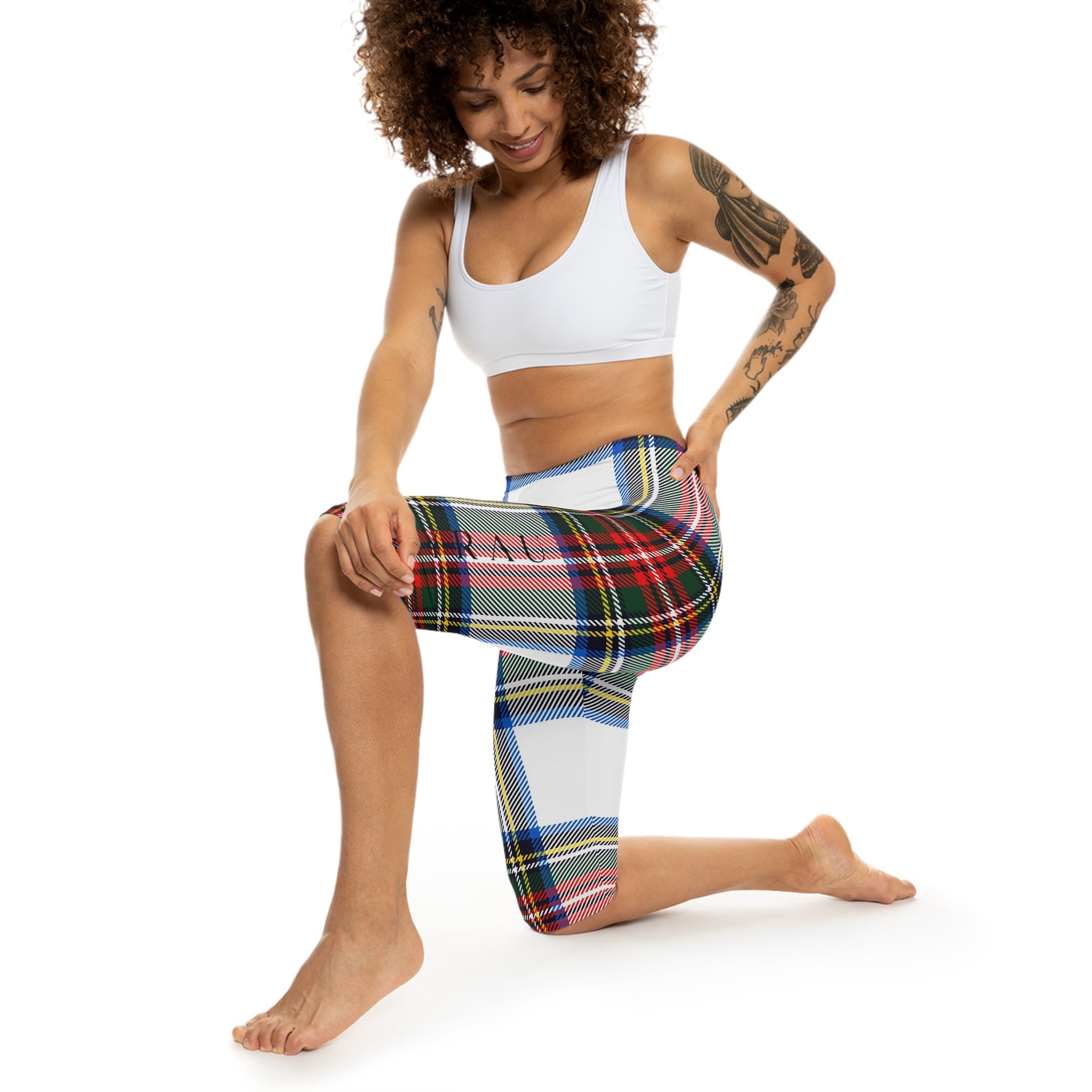 Plaid Capri Legging