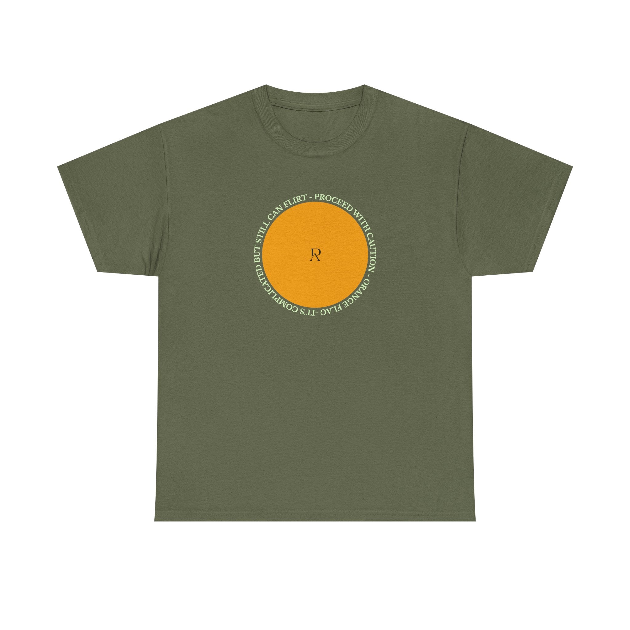 Orange Complicated But Can Flirt Tee / Tshirt | Status Pyrau