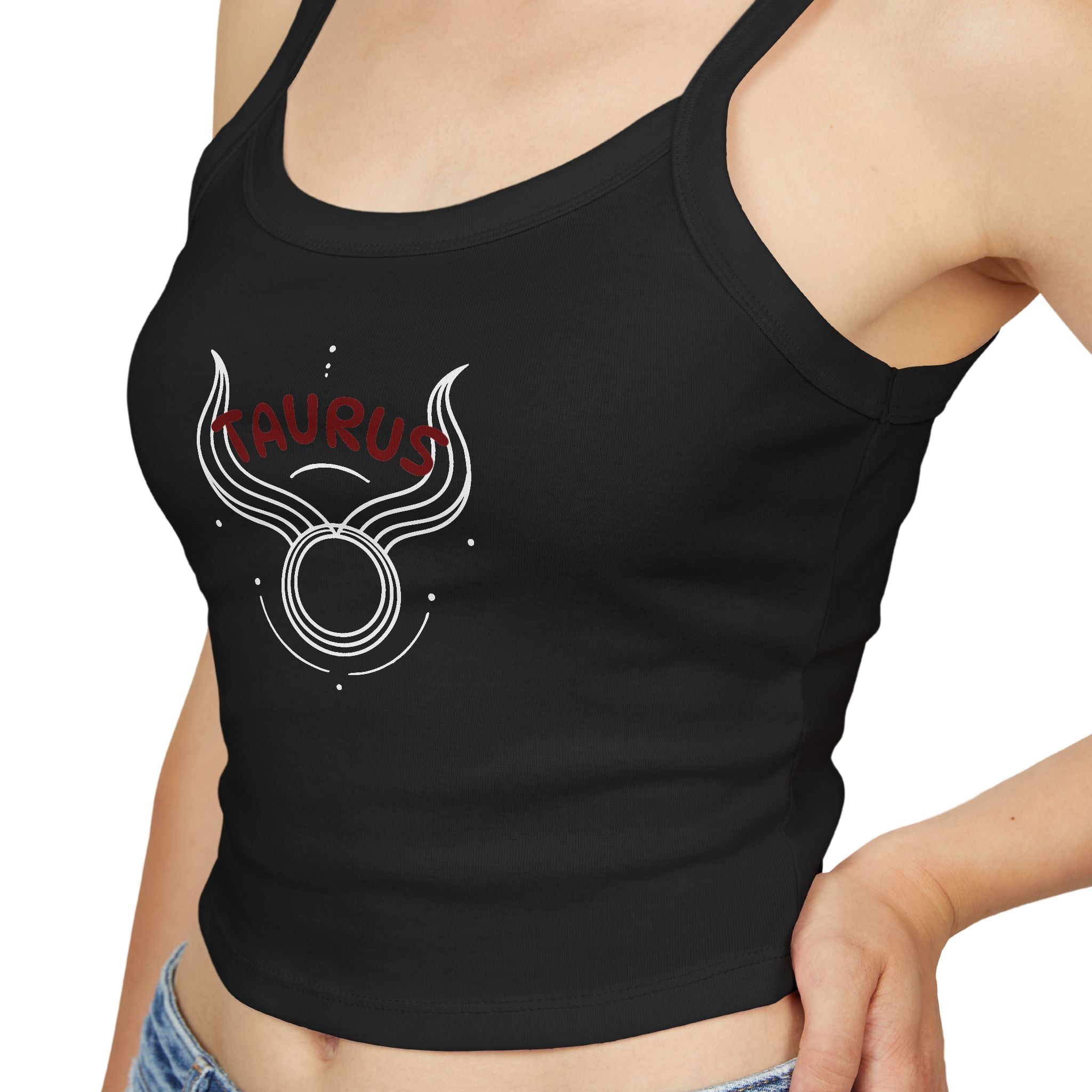 Taurus Zodiac Crop Tank Top