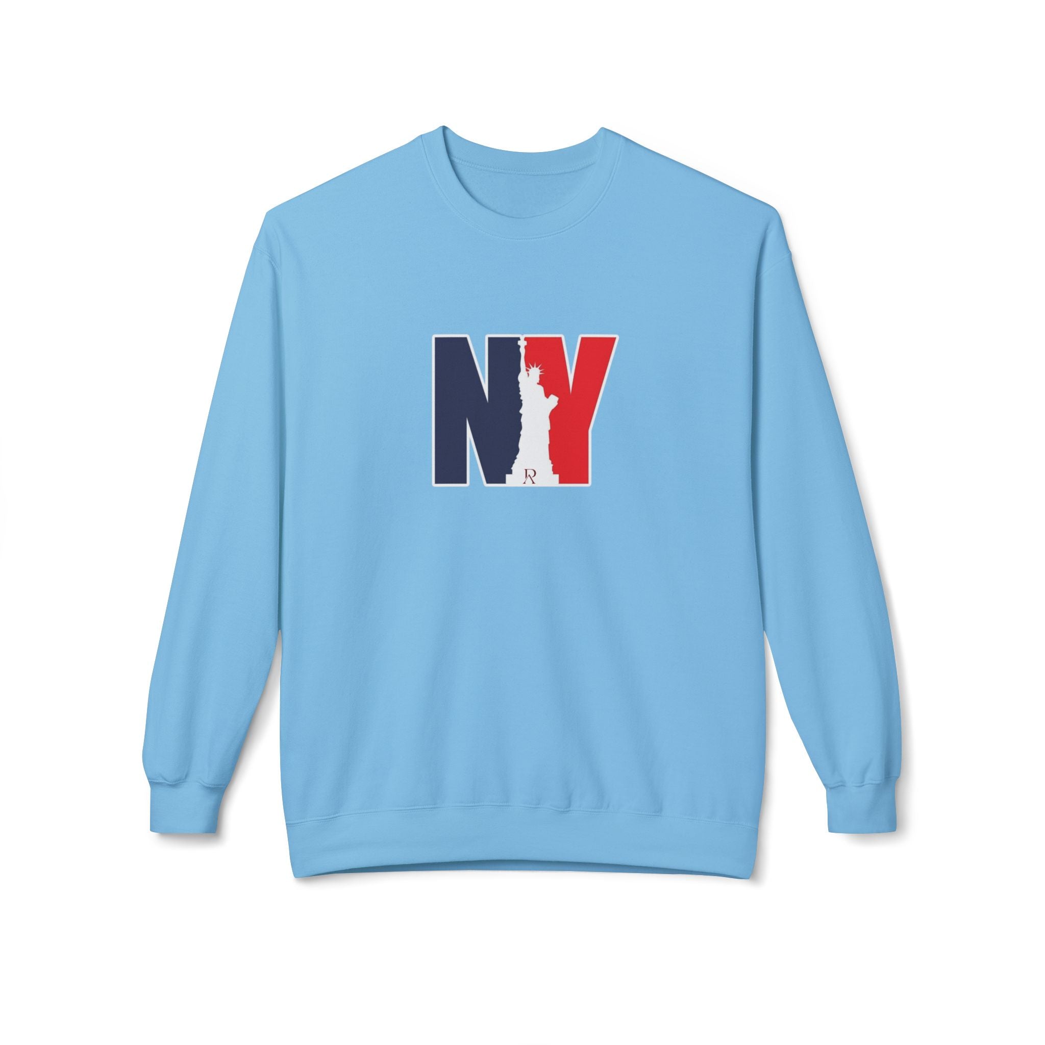 NY Statue of Liberty Silhouette Sweatshirt | New York Flag Colours