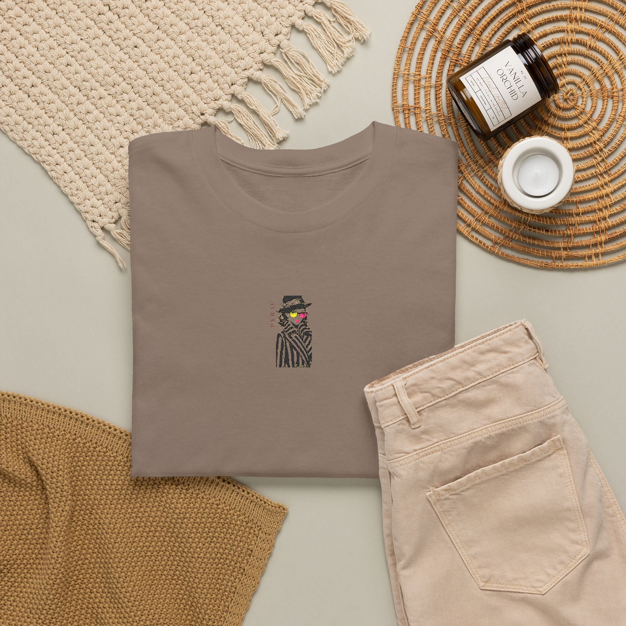 Embroidered Zebra Tee