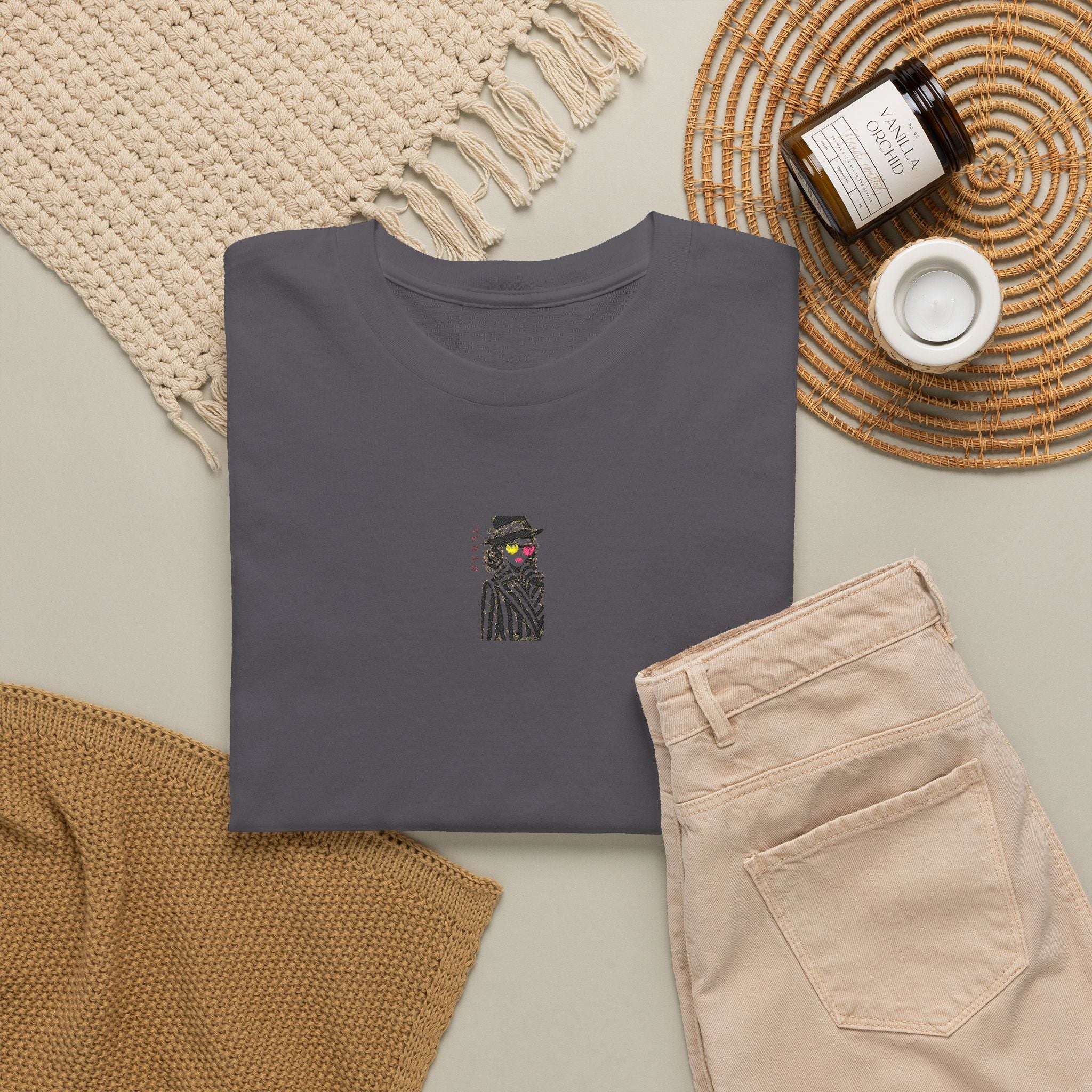 Embroidered Zebra Tee