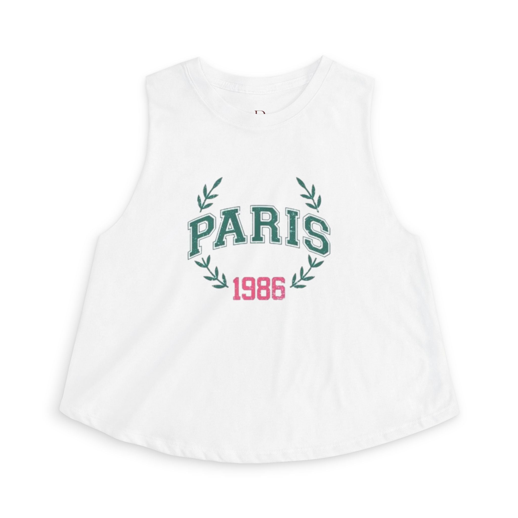 Paris 1986 Women's Crop Top – Vintage