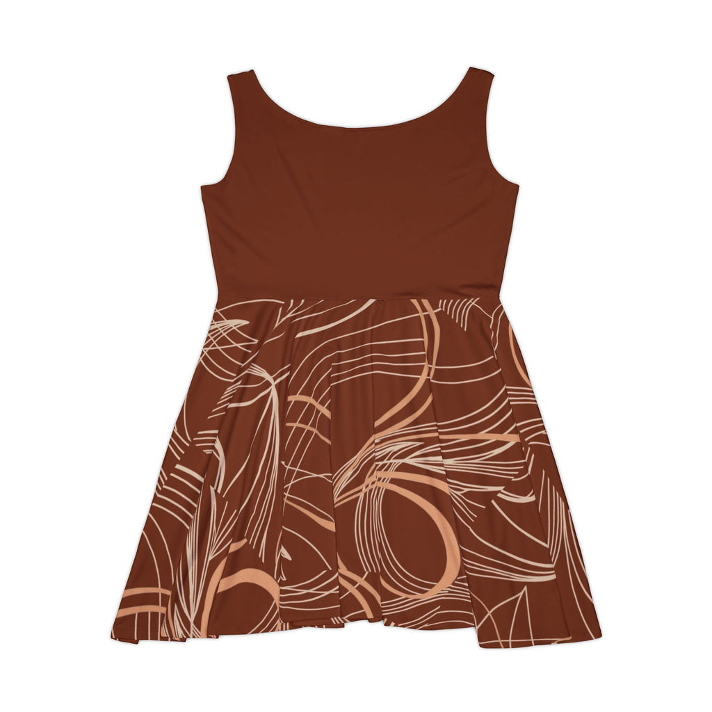 Brown Swirl Dress