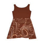 Brown Swirl Dress