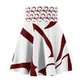 Minimalist Skirt, High Waisted Patterned Pyrau