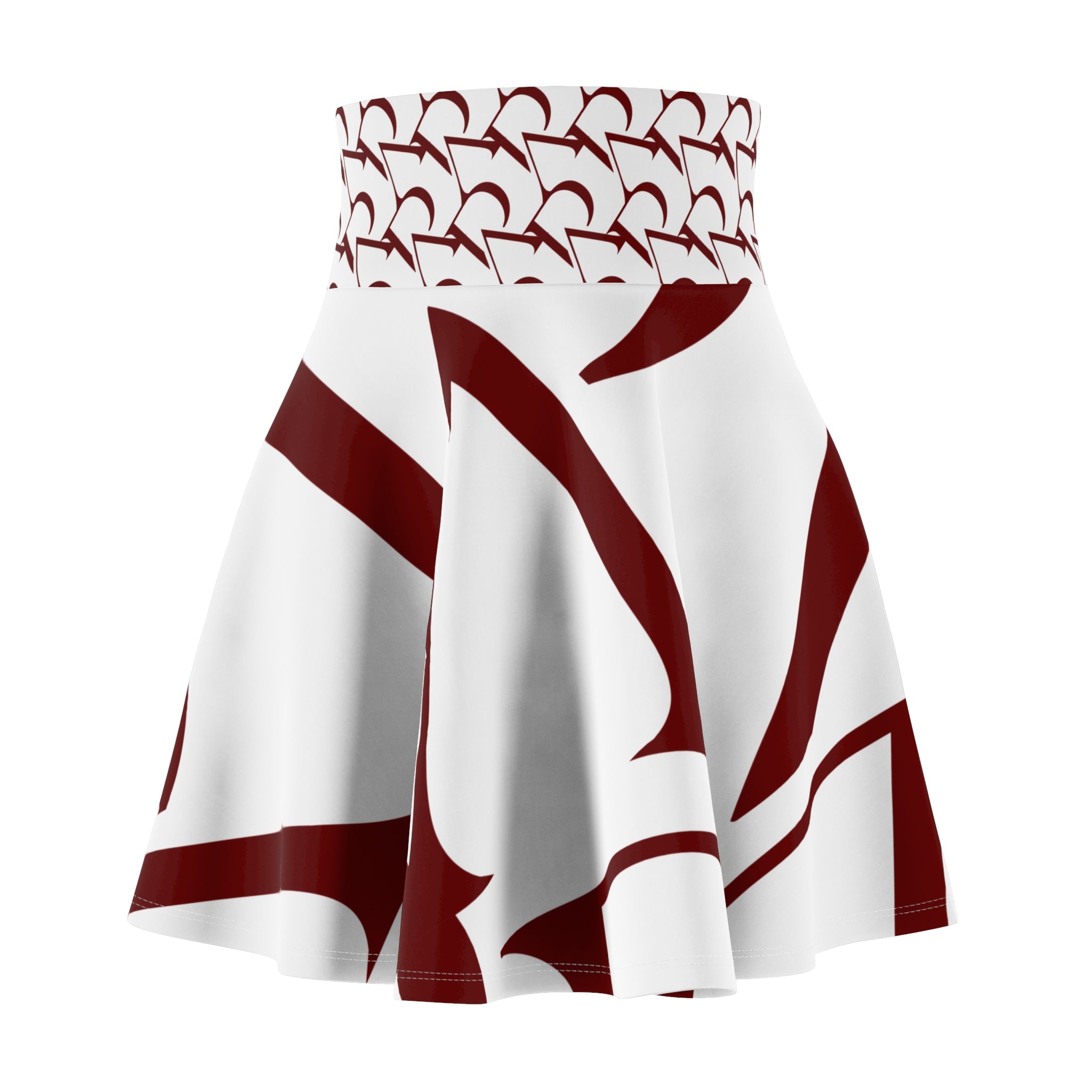 Minimalist Skirt, High Waisted Patterned Pyrau