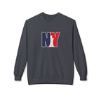 NY Statue of Liberty Silhouette Sweatshirt | New York Flag Colours