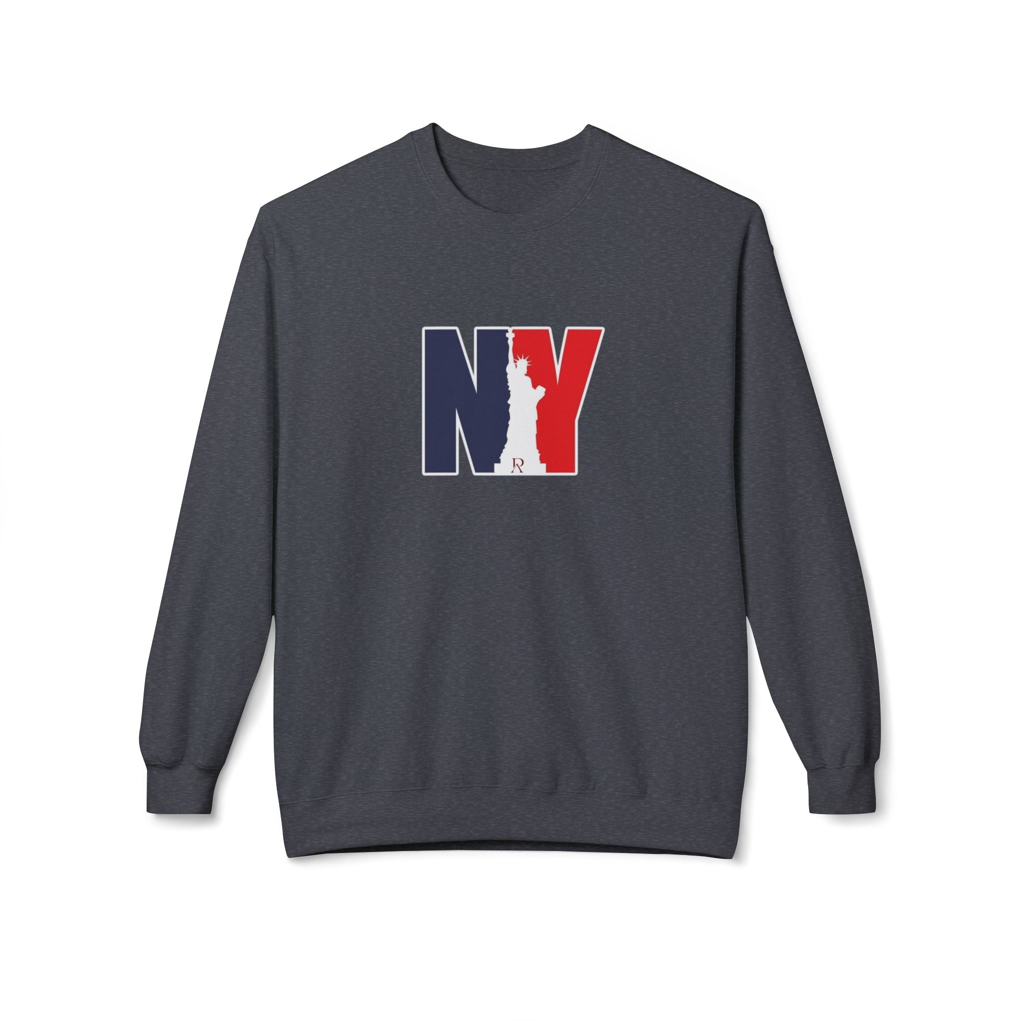 NY Statue of Liberty Silhouette Sweatshirt | New York Flag Colours