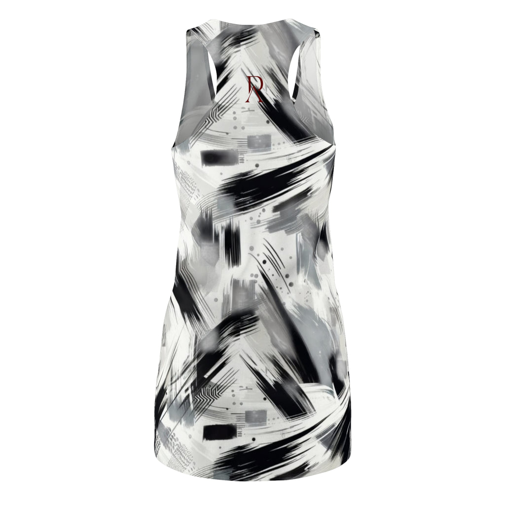 Black & White Dress — Brushstroke