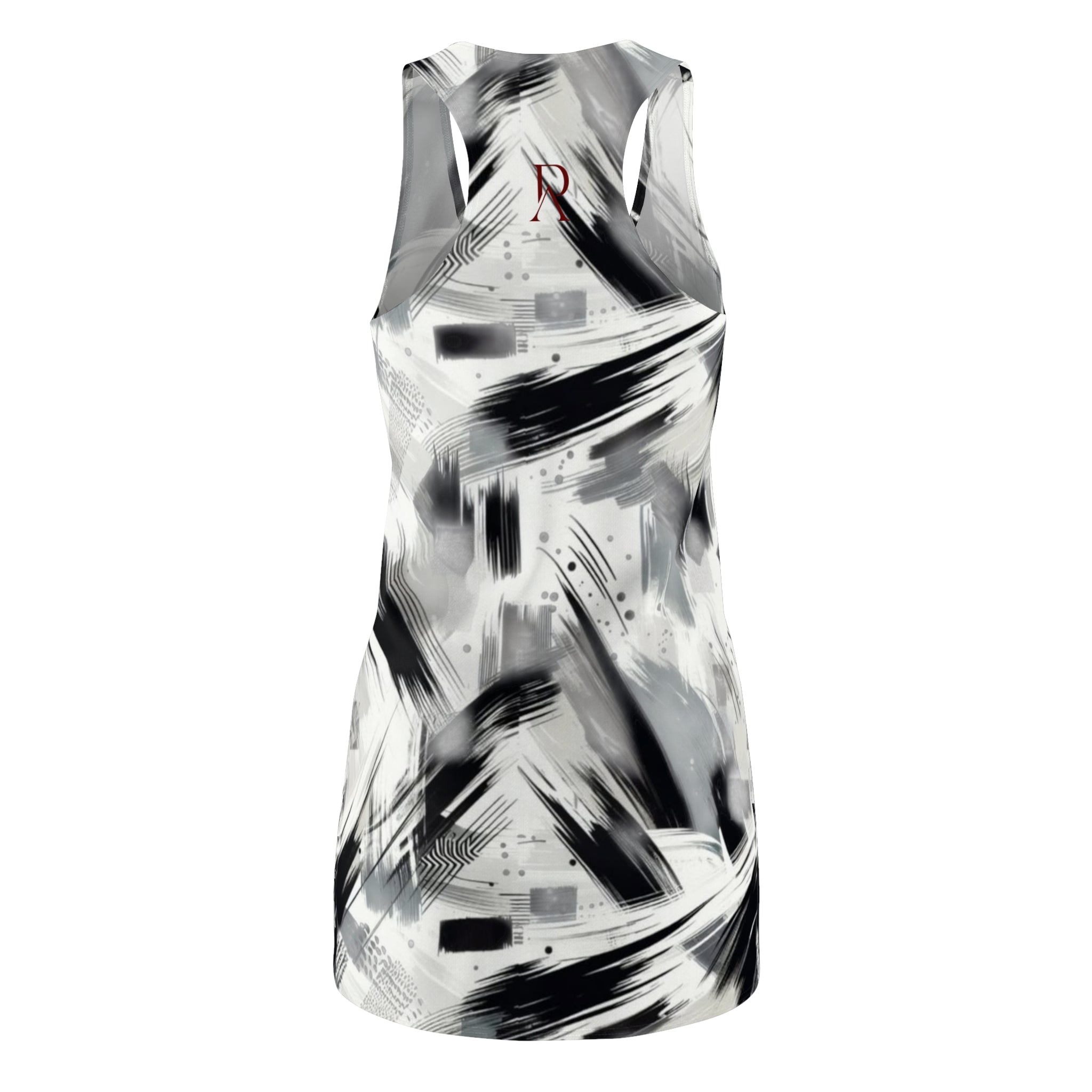 Black & White Dress — Brushstroke