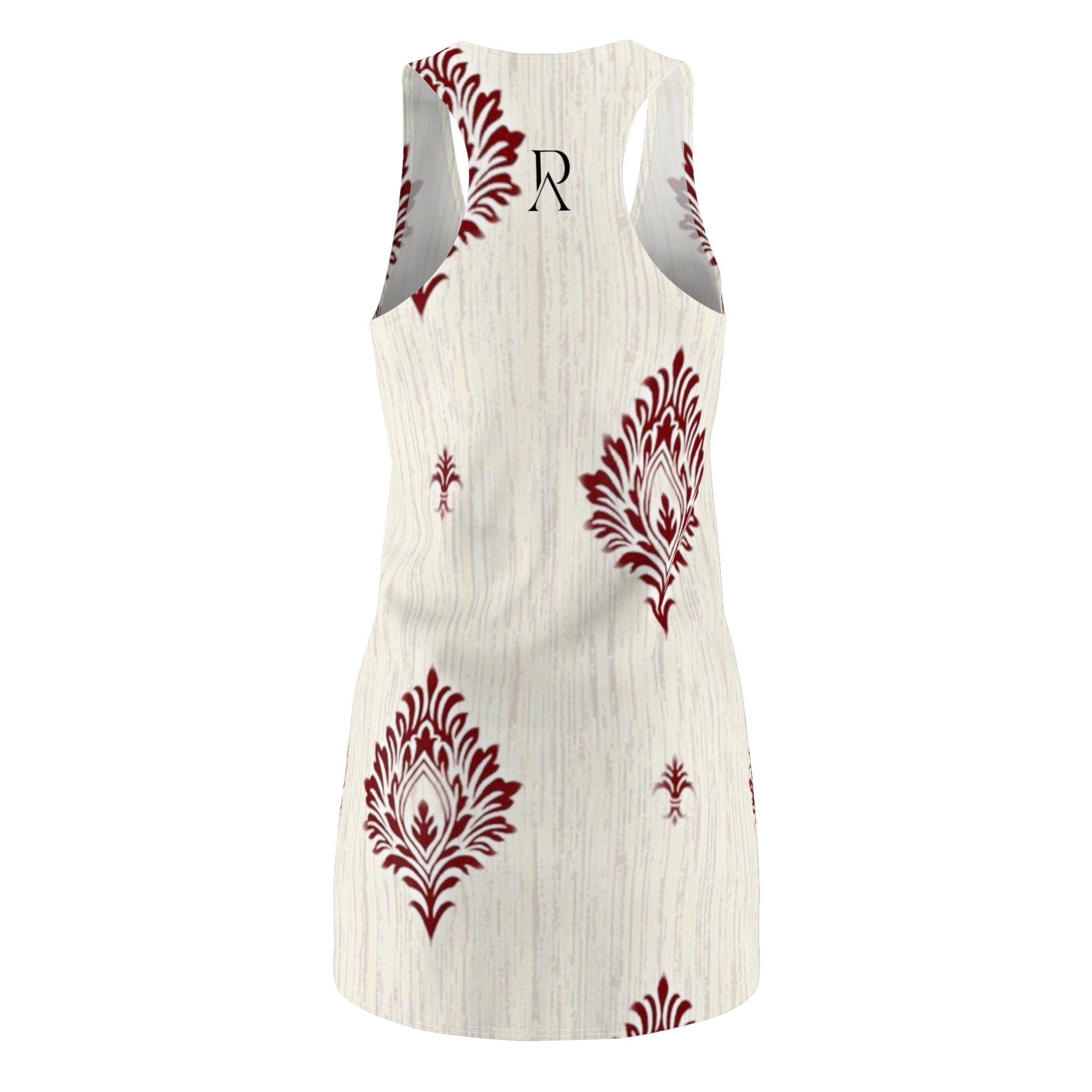 Damask Dress – Vintage Red Floral