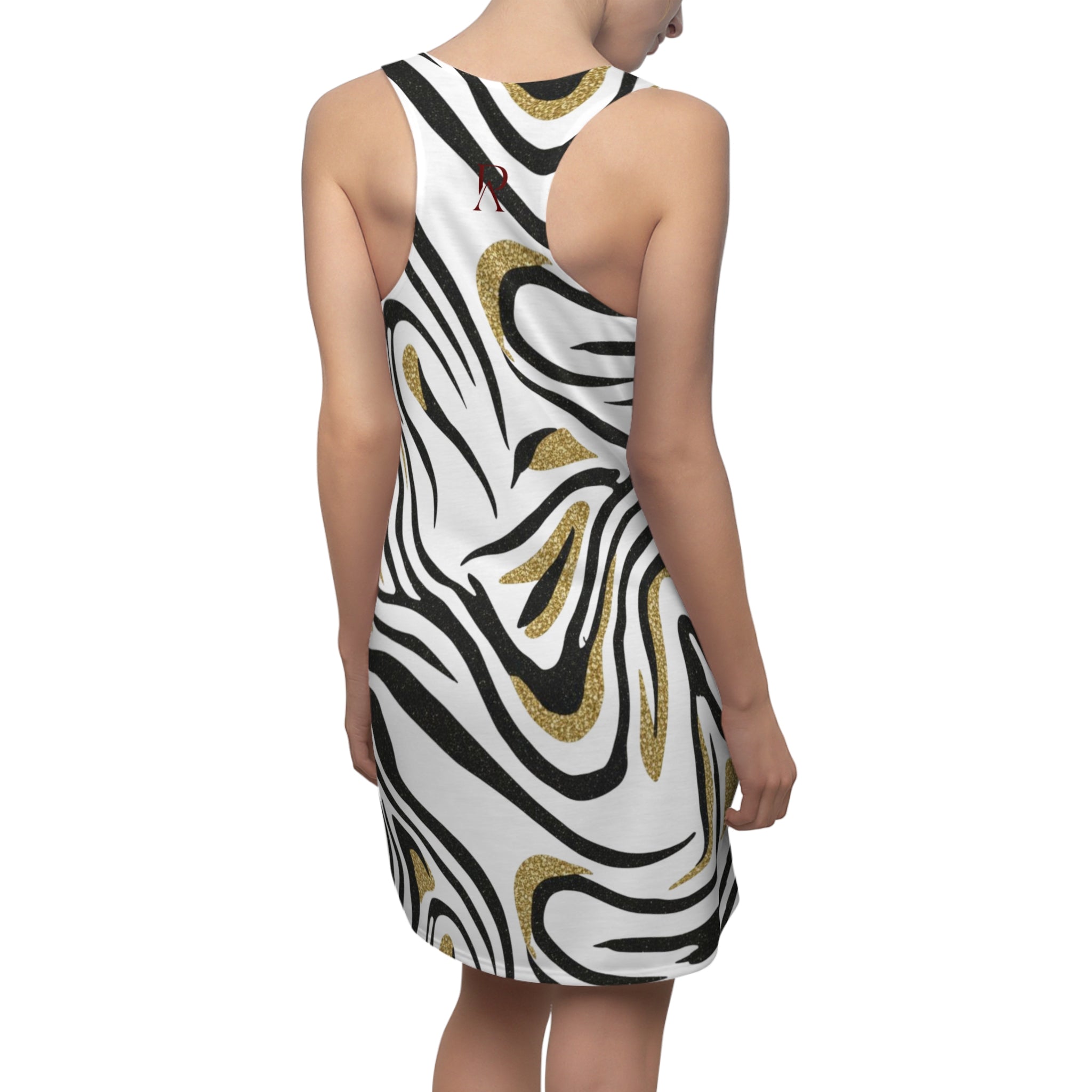 Gold & Black Marble Dress