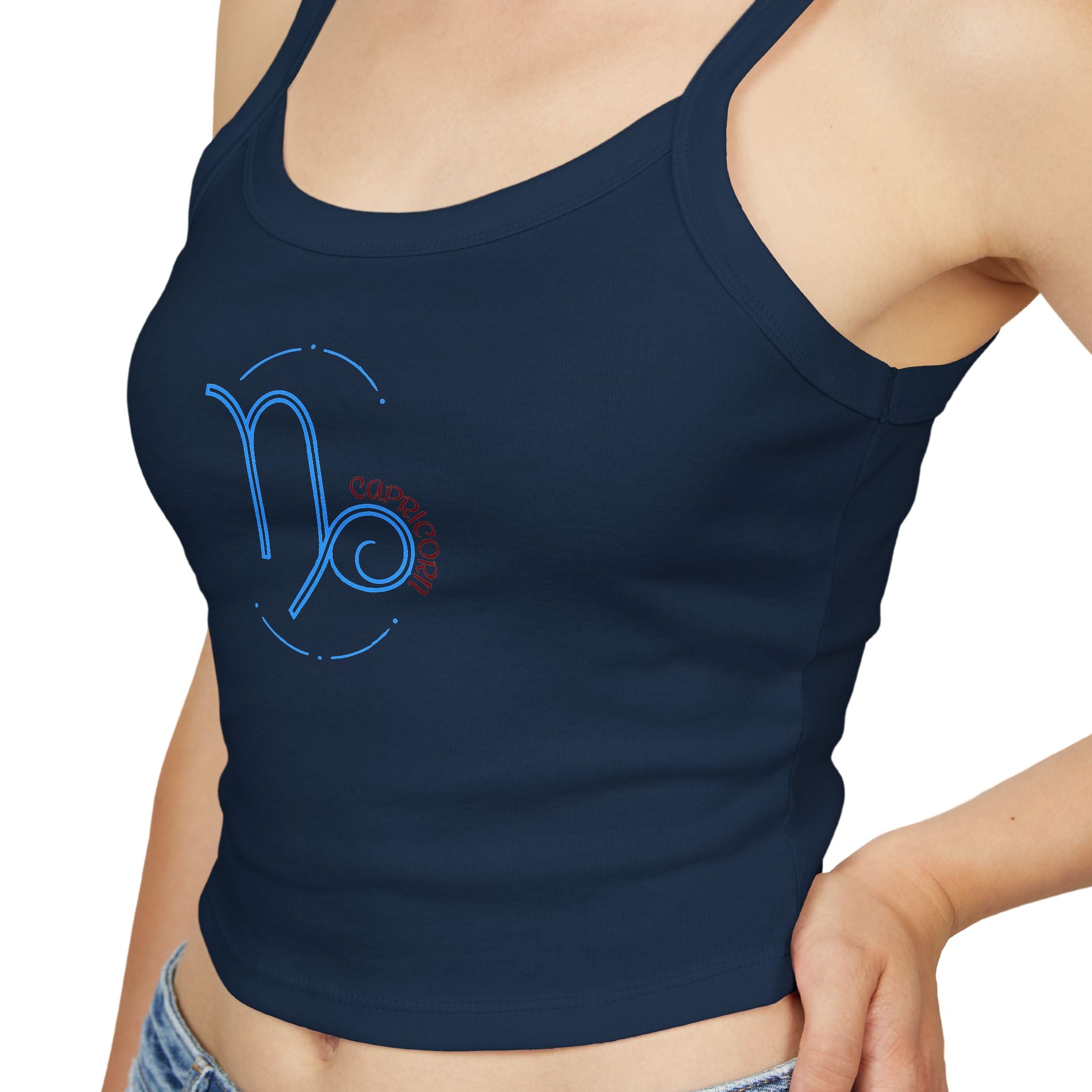 Capricorn Zodiac Crop Tank Top