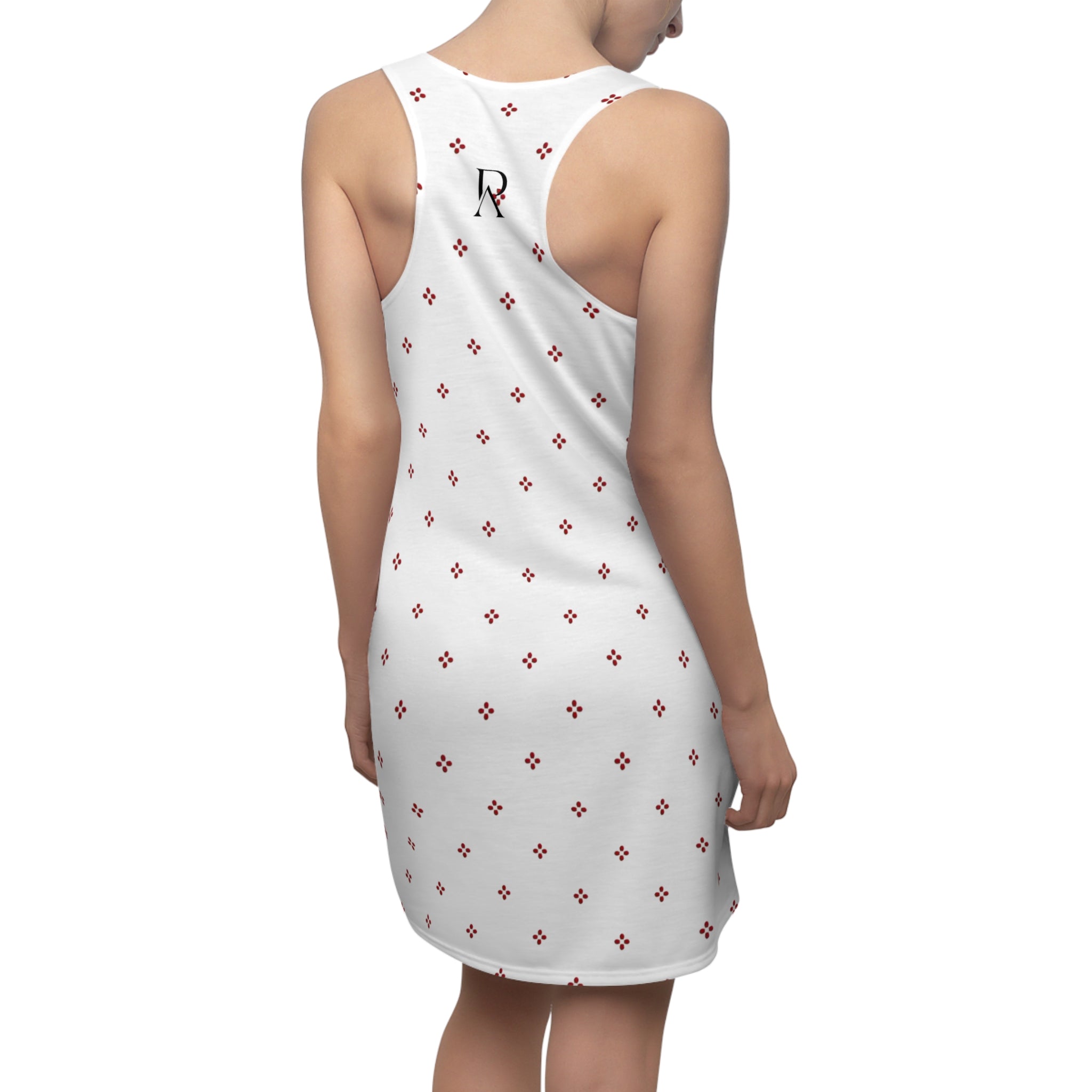 Minimal Red Floral Dress