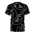 Line Art Faces Tee