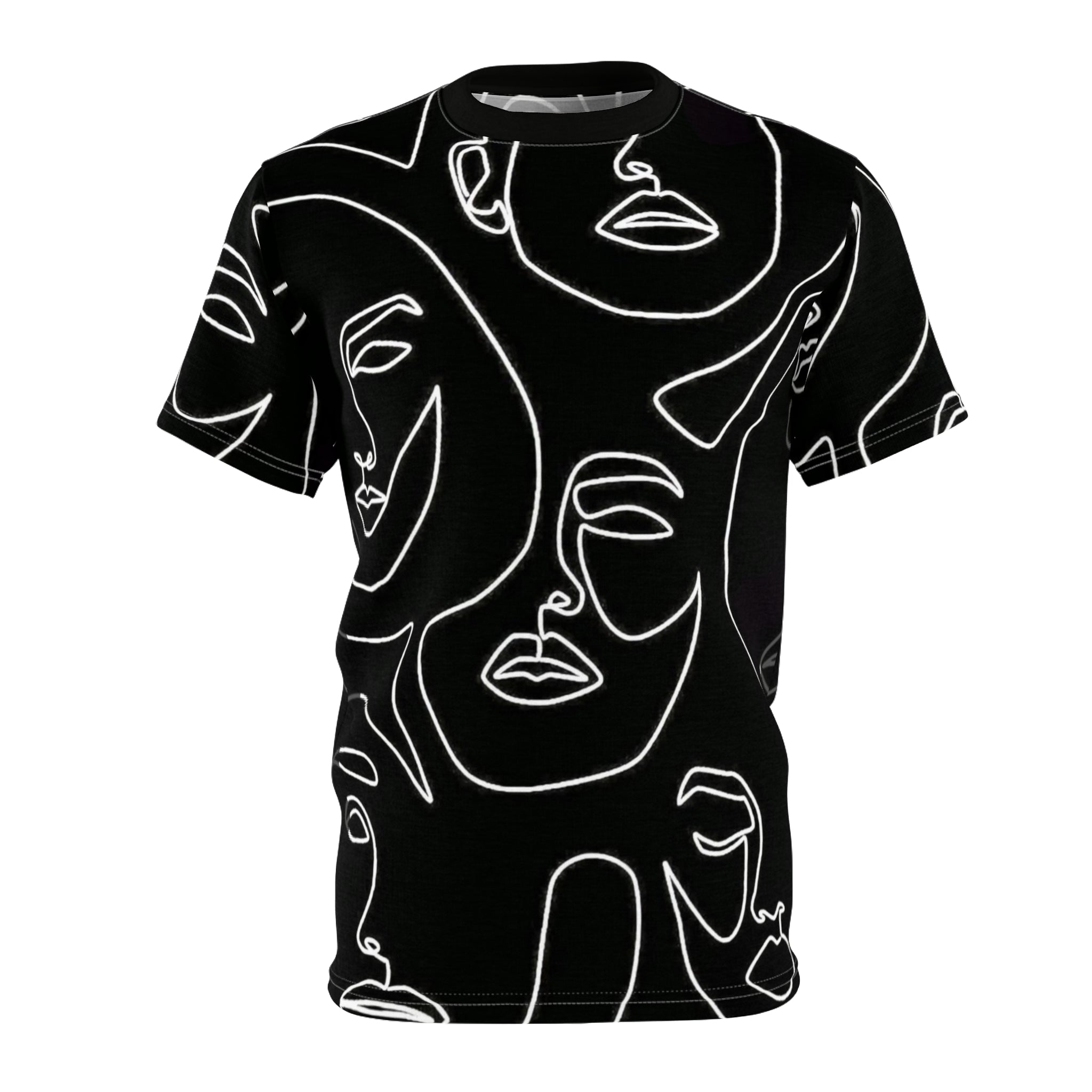 Line Art Faces Tee