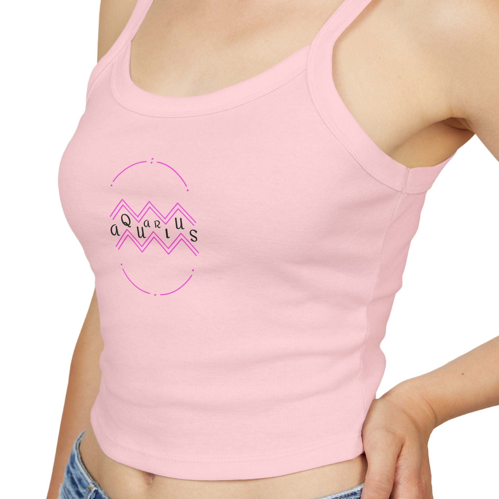 Aquarius Zodiac Crop Tank Top