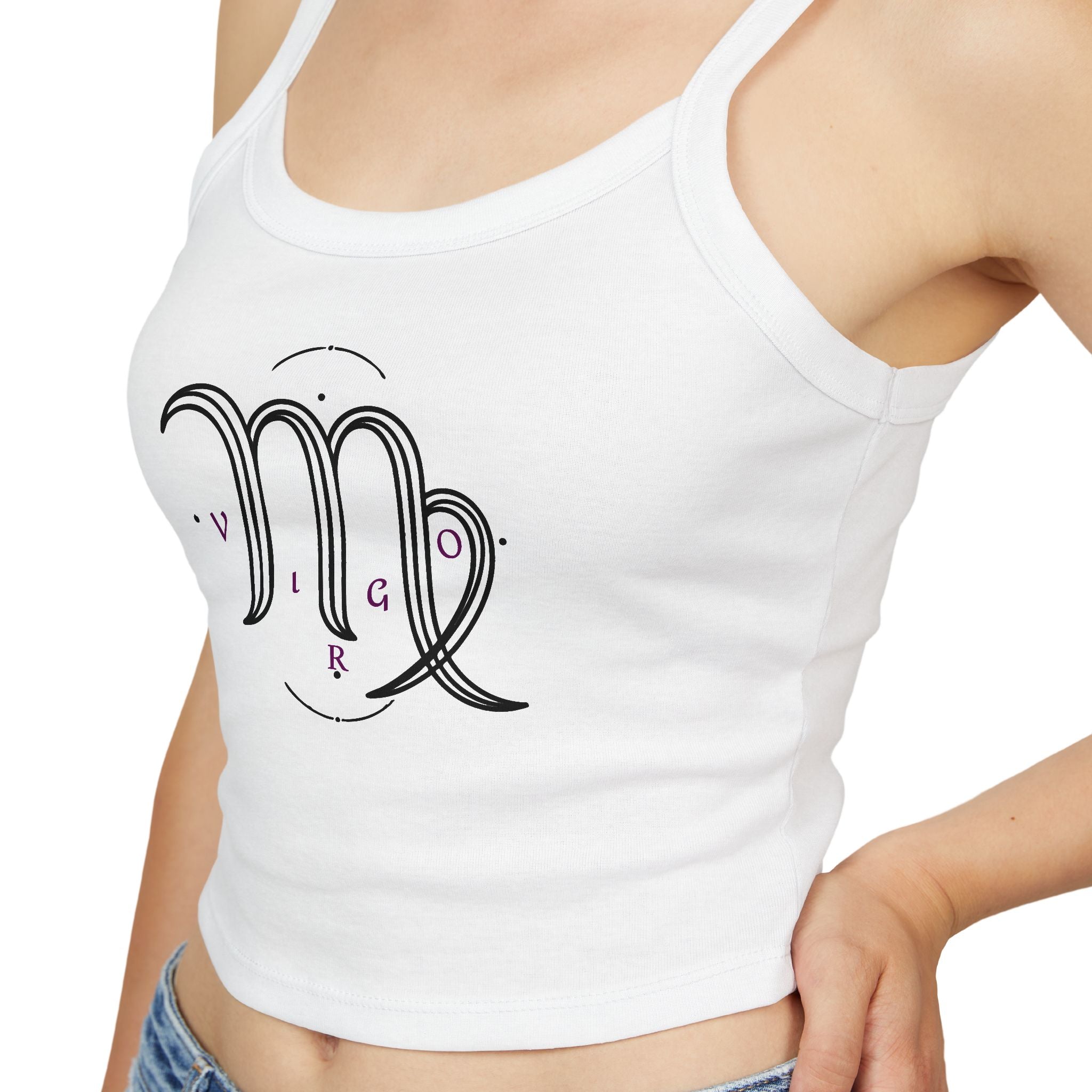 Virgo Zodiac Crop Tank Top