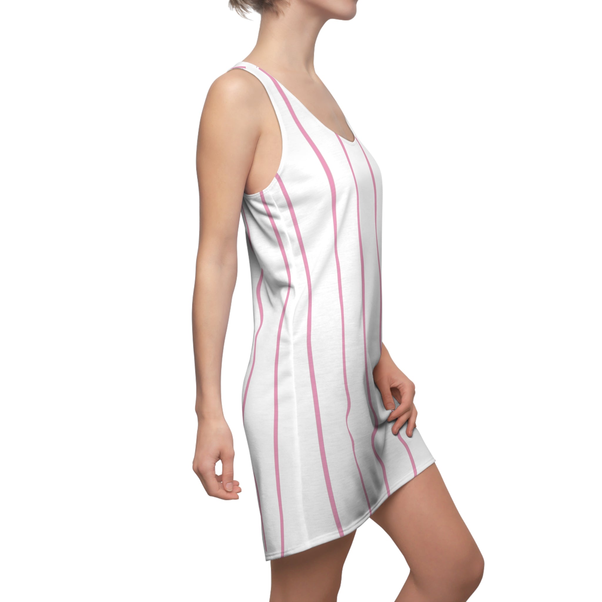 Pink Pinstripe Dress