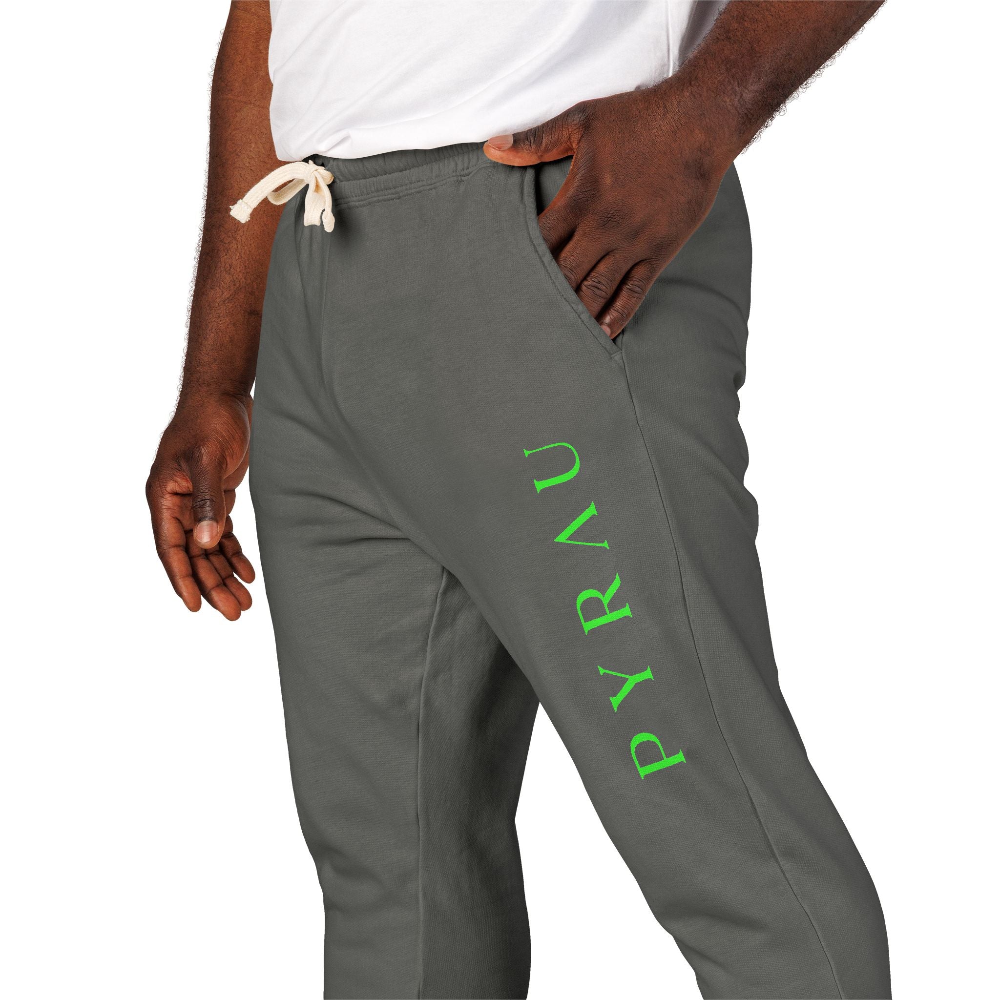 Fleece Pyrau Green Jogger - Sweatpant