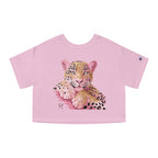 Pink Leopard Crop Tee