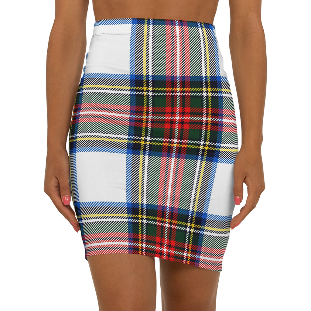 Plaid Pencil Skirt