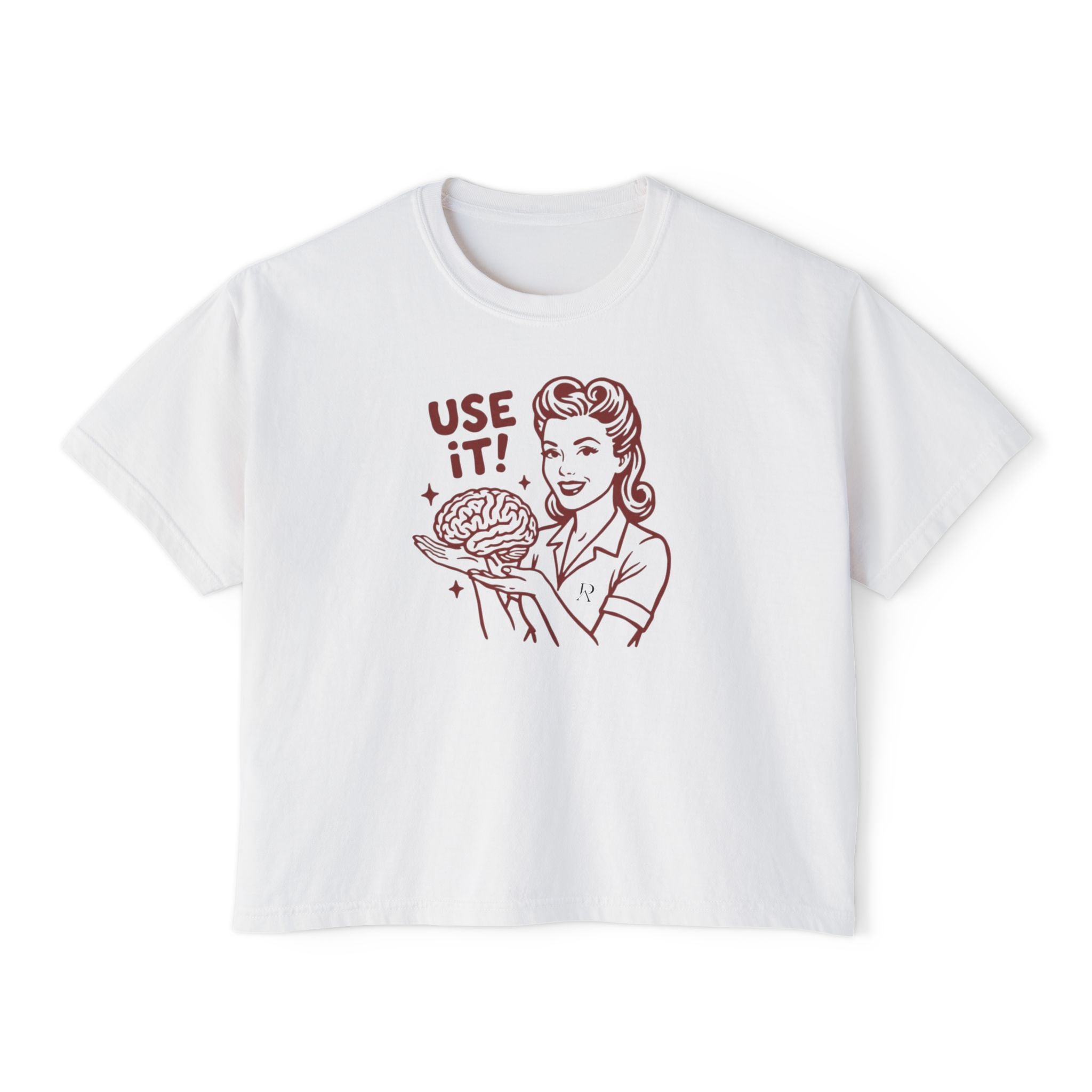 Use It Brain Retro Crop Top