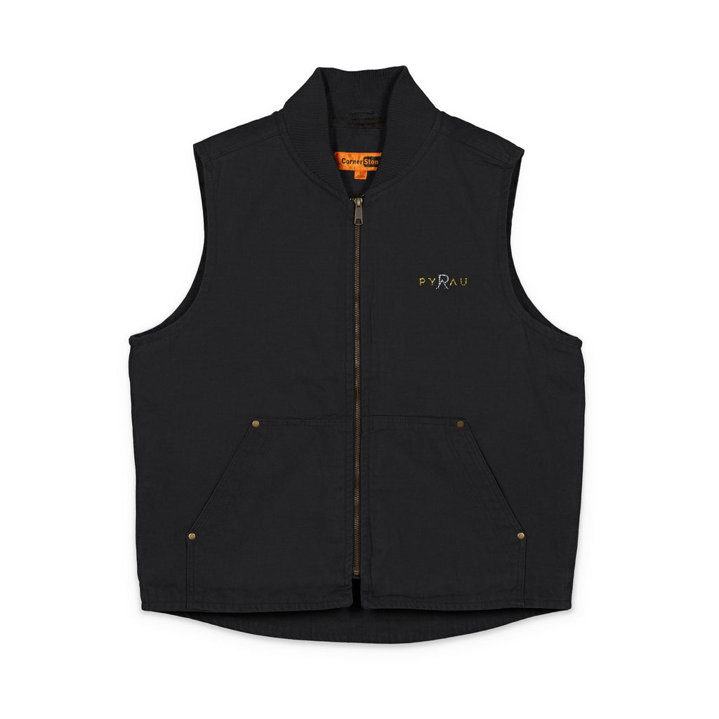 Embroidered Pyrau Canvas Vest