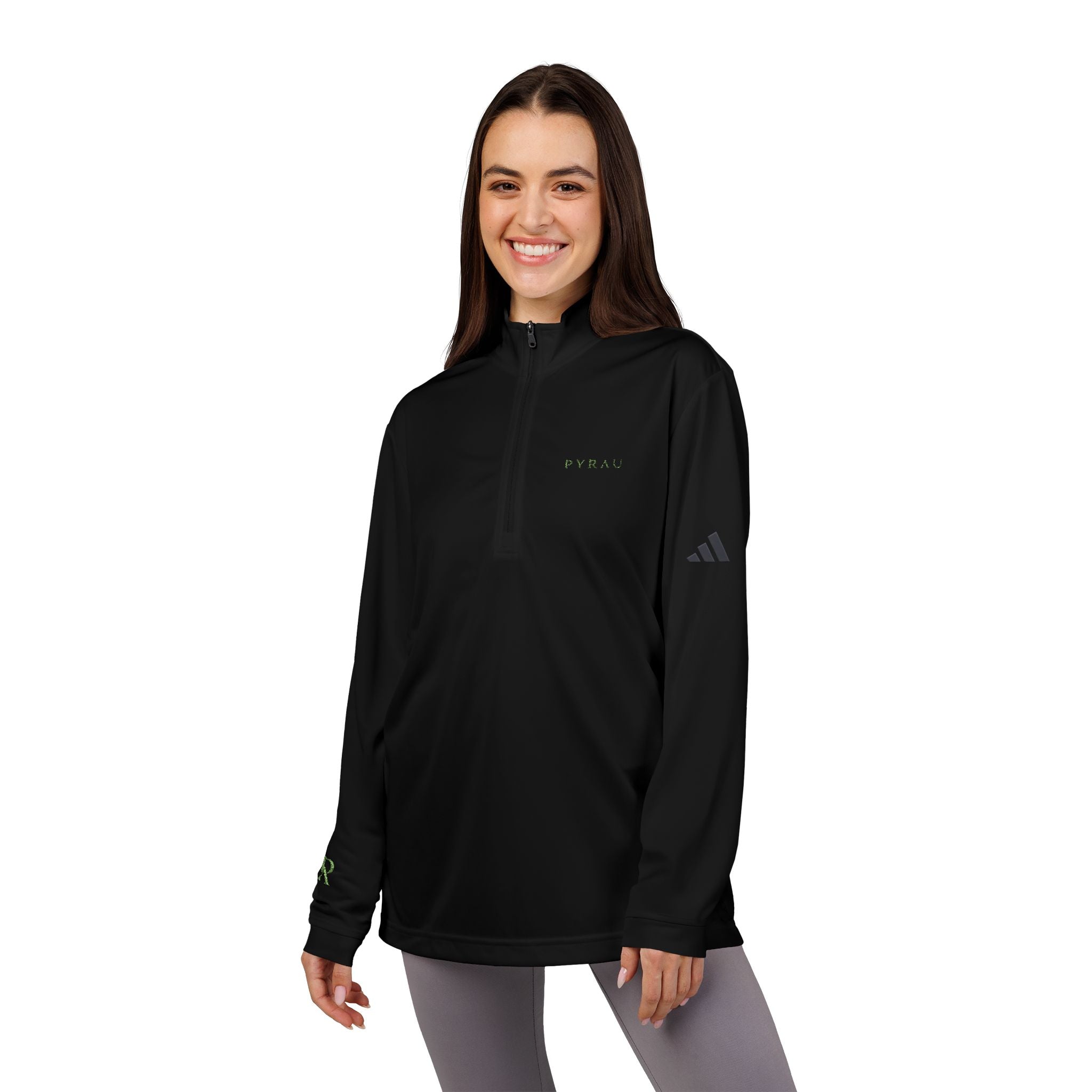 Adidas x Pyrau Embroidered Quarter-Zip Pullover