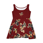 Floral Burgundy Dress — Vintage Pansy