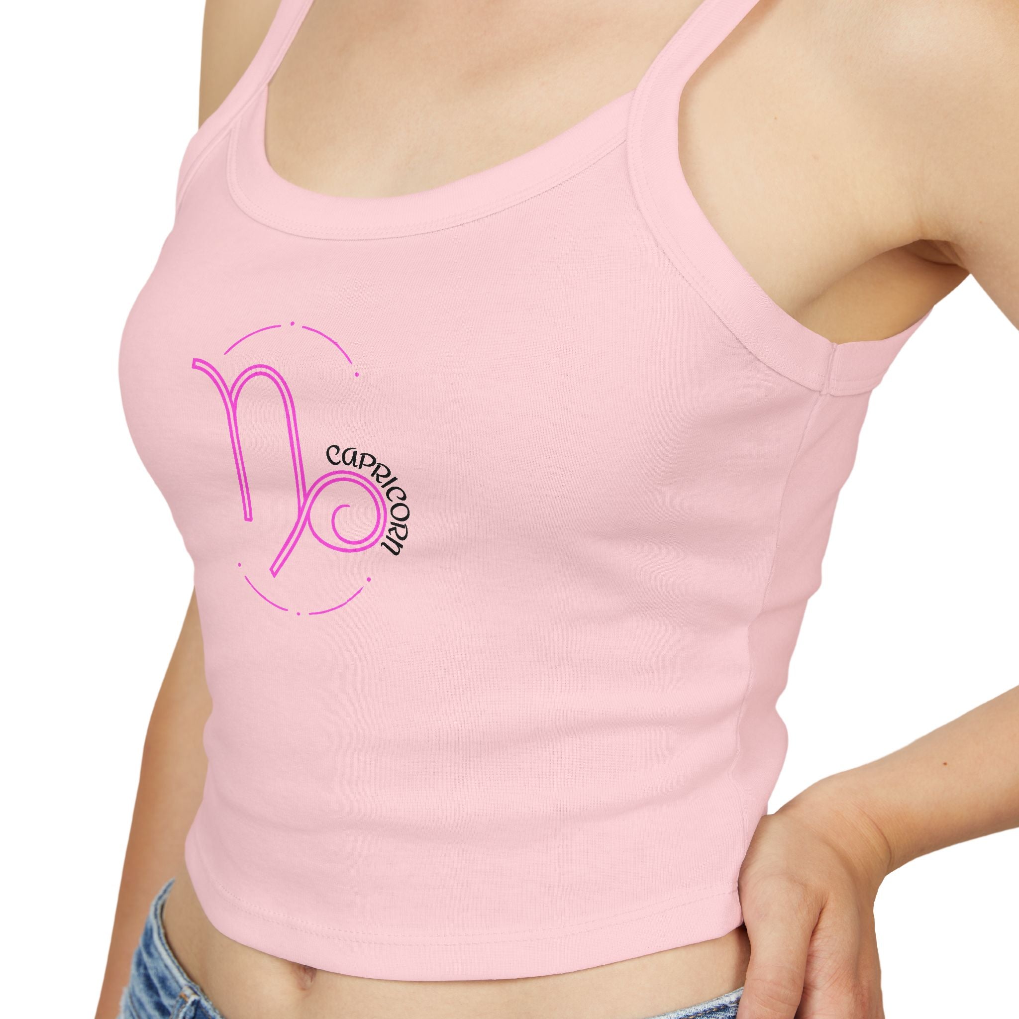 Capricorn Zodiac Crop Tank Top