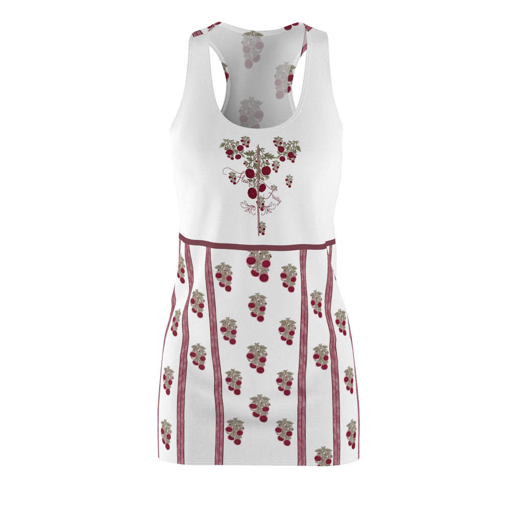 Floral Stripe Dress — Vintage Berry Bouquet